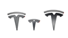 Einzigartiges mattschwarzes Logo-Emblem Set für Tesla Model 3, ideal für ein stilvolles Upgrade auf den deutschen und österreichischen Straßen.