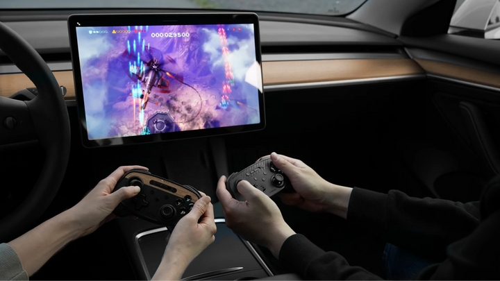 Retrofitsatz für Tesla Model 3 Joystick Controller Set, kompatibel mit mehreren Gaming-Plattformen und Geräten, stilvolles Design.