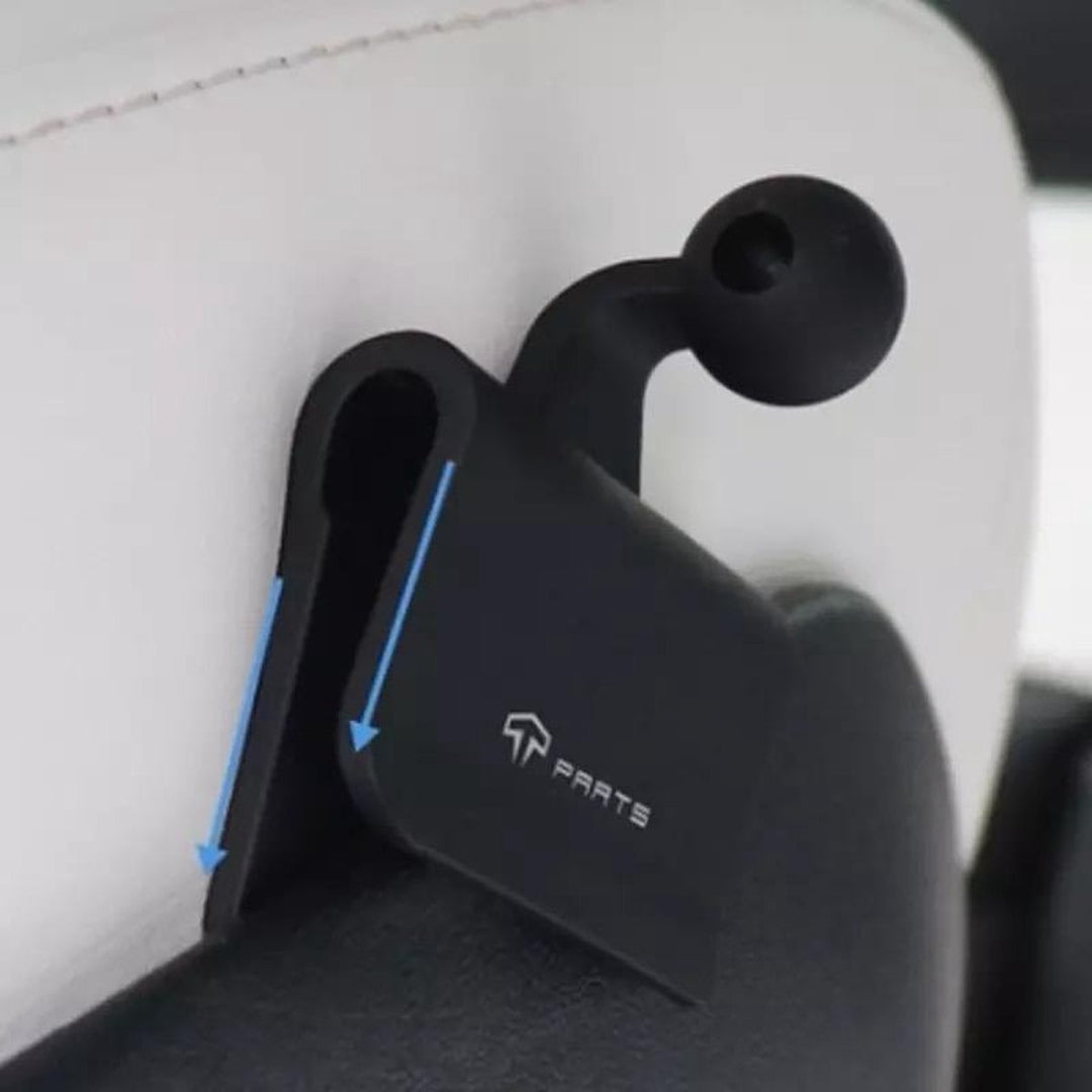 Für Tesla Model 3 Y Rücksitz Telefonhalter 360 Grad drehen Ständer Auto  Kopfstütze Halterung für Tablet PC Ipad Ständer, schwarz
