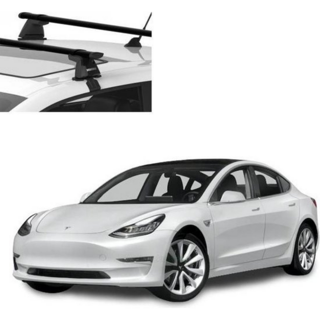 Tesla Model 3 Dachträger Farad Schwarz Auto Außenzubehör